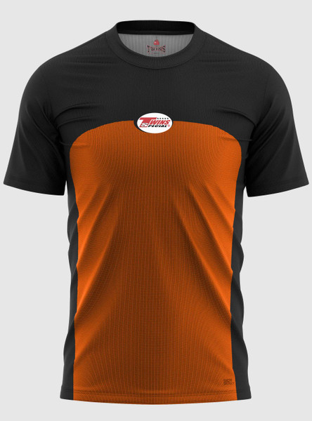 TWINS Muay Thai Boxing T-Shirts - Dual - Bright Colors - Arch - Black - Shirt - Orange, Yellow, Olive, Light Blue, Pink