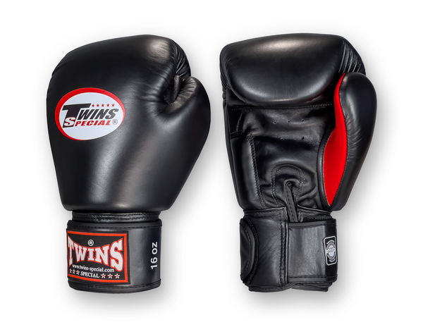 TWINS Boxing Gloves- Dagger - Premium Leather w/ Velcro- Black, Red, Blue, Lavender, Lime Green