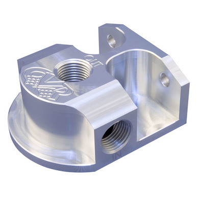 CVR PERFORMANCE Billet Alum Remote Oil Filter Mount GM CVROFM61