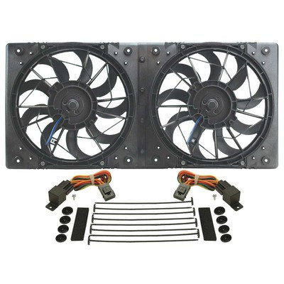 DERALE 10in Dual High Output RAD Fans Puller DER16812