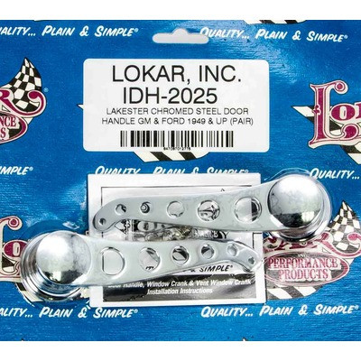 LOKAR 49-Up GM/Ford Door Handles Chrome Pair LOKIDH-2025