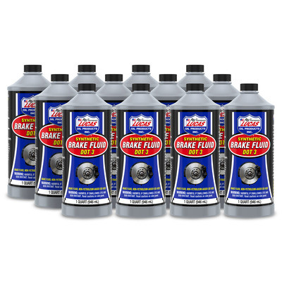 LUCAS OIL Brake Fluid Dot 3 Case 12x1 Qt LUC10826-12