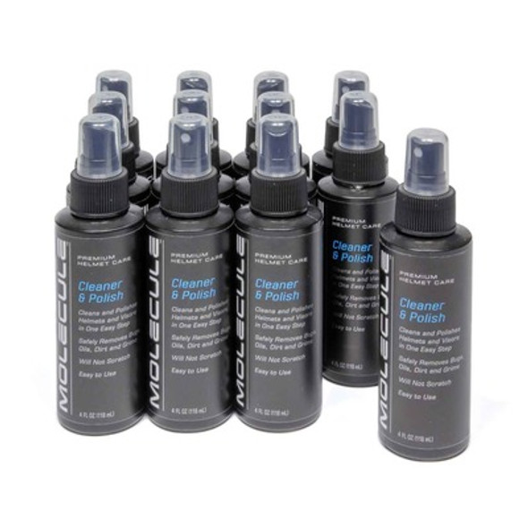 MOLECULE Helmet Cleaner & Polish 4oz Spray Case of 12 MOLMLHCP-4-12