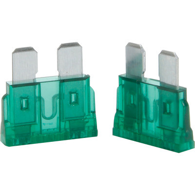 QUICKCAR RACING PRODUCTS 30 Amp ATC Fuse Green 5pk QRP50-930