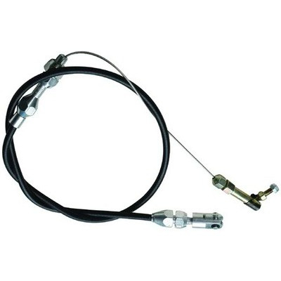 RACING POWER CO-PACKAGED 24In Black Throttle Cab le Braided Stainless RPCR2334