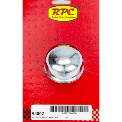 RACING POWER CO-PACKAGED Chrome Push In Oil Fill Cap RPCR4802