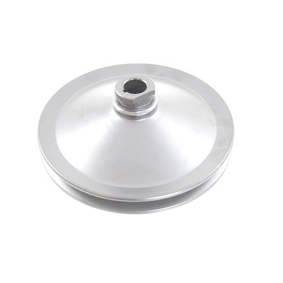 RACING POWER CO-PACKAGED 283/327 GM SB Power Stee ring Pulley Chrome RPCR8946