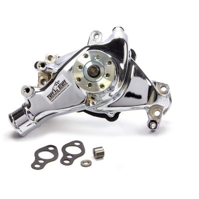 TUFF-STUFF 69-96 SBC Water Pump Long Chrome SuperCool TFS1448NA