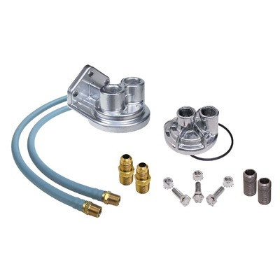 TRANS-DAPT 91-96 Ford V8 4.6L Single Filter Reloc Kit TRA1127