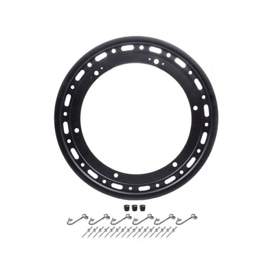 WELD RACING 15in 16 Hole Bead Lock Ring w/6-Tabs - Black WELP650B-5314-6