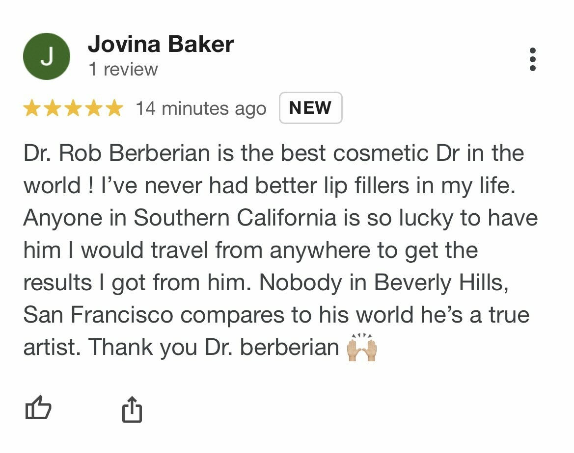 Dr. Rob Berberian - 5 Stars - Reviews - Lip Filler Newport Beach