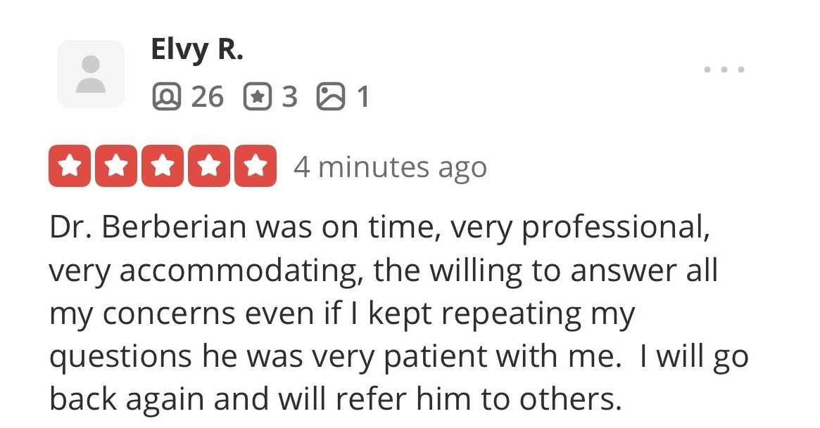 Dr. Rob Berberian - 5 Stars - Reviews - Lip Filler Newport Beach