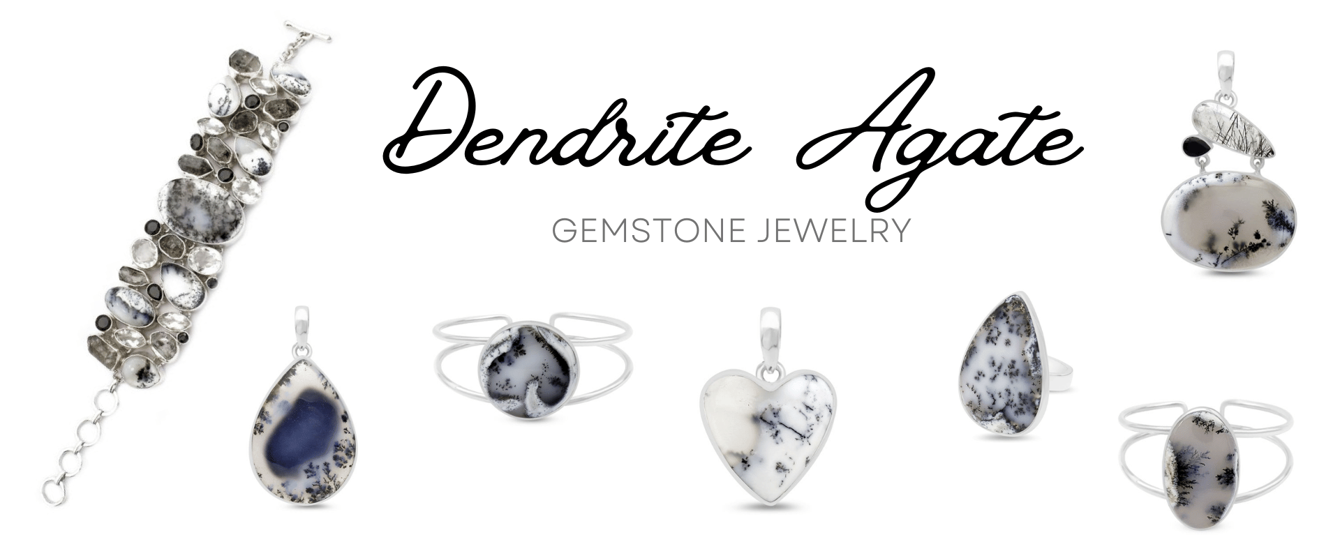 Dendrite Agate Gemstone Jewelry