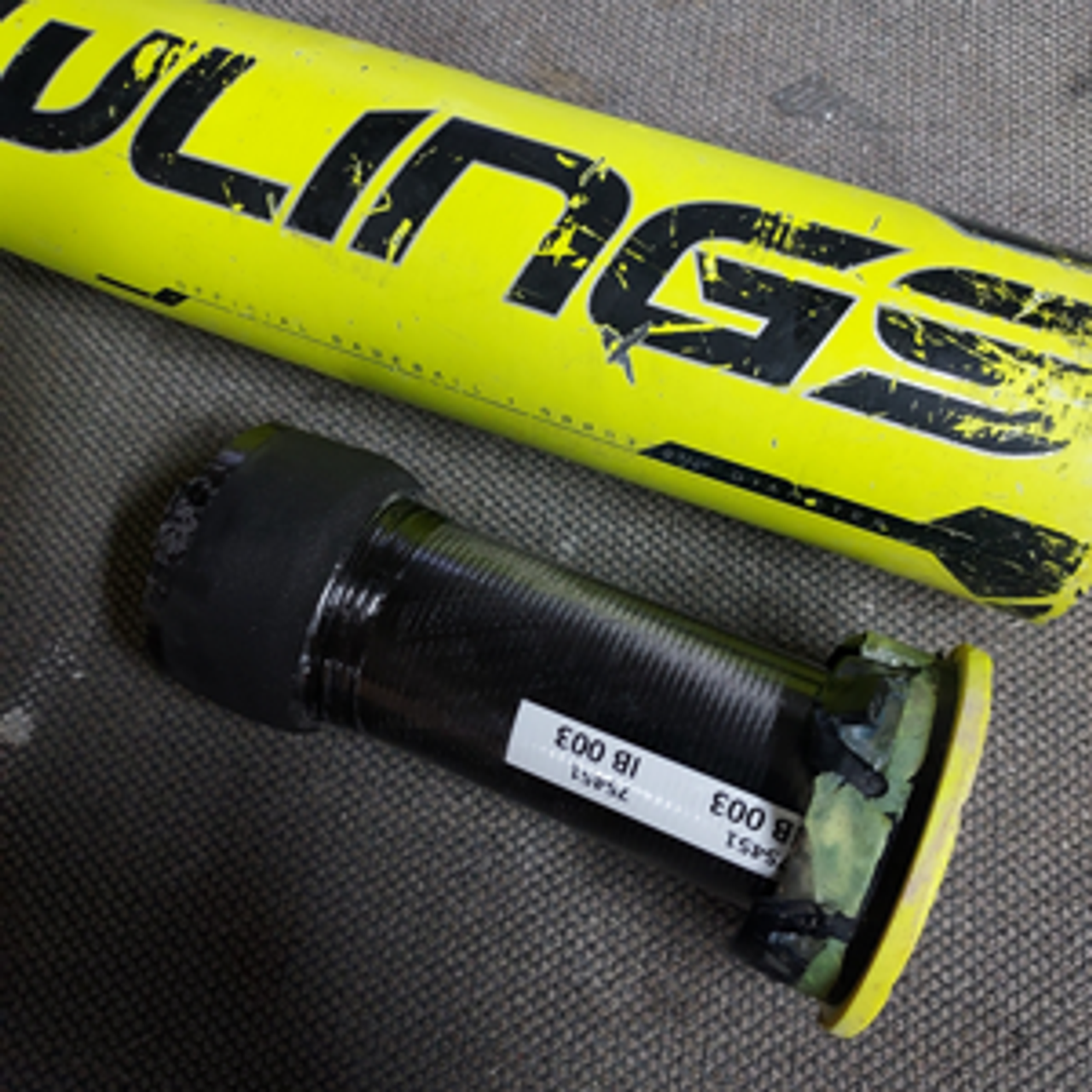 Glowstick BBCOR shaving Glowstick BBCOR shaving