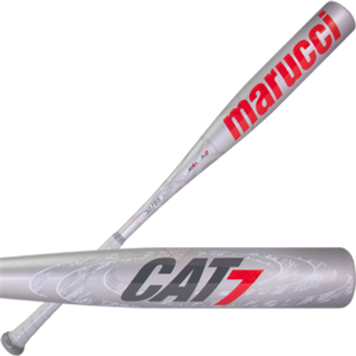 Marucci Cat 7 Silver Youth BPF 1.15 Travel Baseball Bat -10oz MSBC7210S