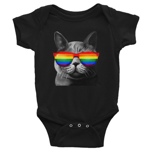 Cool Cat Baby Onesie - LGBT Baby Apparel Cool Cat Baby Onesie - LGBT Baby Apparel