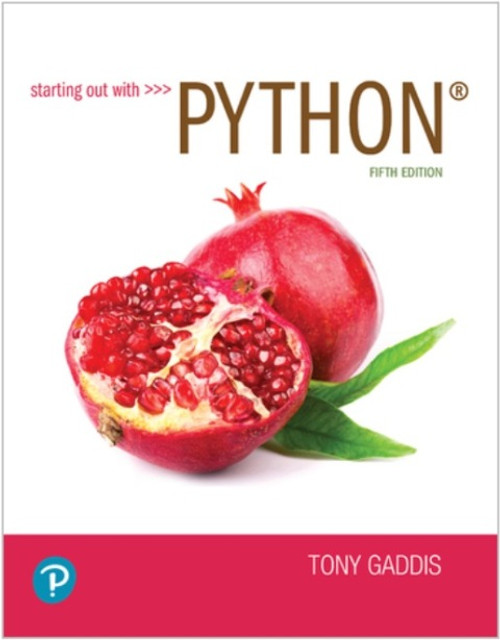 (eBook PDF) Starting Out with Python    5th Edition