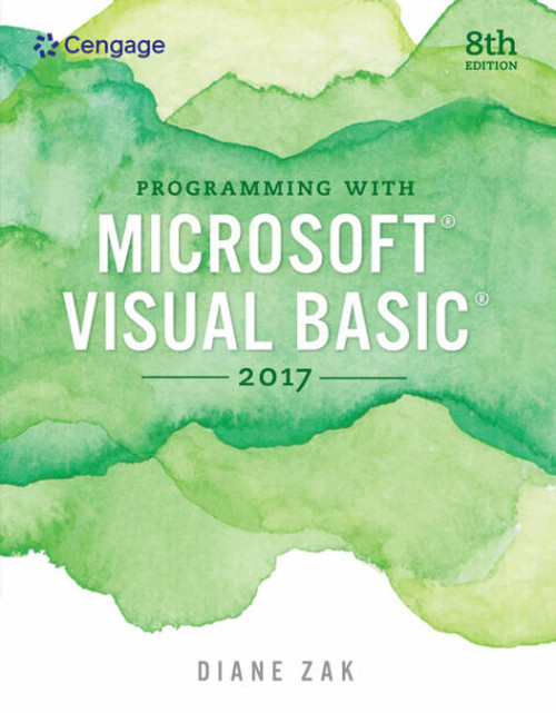 (eBook PDF) Programming with Microsoft Visual Basic 2017    8th Edition