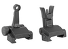 MIDWEST INDUSTRIES COMBAT RIFLE SIGHT SET LOW PROFILE ADJUSTABLE FRONT AND REAR SIGHT INCLUDES A2 SIGHT TOOL - BLACK
