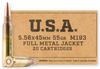 WINCHESTER USA 5.56 NATO M193 55 GRAIN FMJ - 1000 ROUND CASE