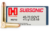 HORNADY SUBSONIC 45-70 GOVERNMENT 410 GRAIN SUB-X 20 ROUND BOX