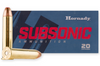 HORNADY SUBSONIC 45-70 GOVERNMENT 410 GRAIN SUB-X 20 ROUND BOX