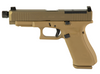 GLOCK 47X MOS 9MM 4.99'' THREADED BARREL SUPPRESSOR HEIGHT SIGHTS OPTICS READY 17 ROUNDS 3 MAGAZINES FDE
