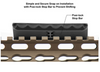 UTG LOW PROFILE PICATINNY PANEL COVERS - BLACK
