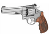 SMITH & WESSON 627 PERFORMANCE CENTER 357 MAGNUM 5'' BARREL STAINLESS DOUBLE ACTION N-FRAME SILVER WOOD GRIPS 8 ROUNDS PERFORMANCE CENTER TUNED ACTION
