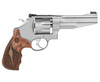 SMITH & WESSON 627 PERFORMANCE CENTER 357 MAGNUM 5'' BARREL STAINLESS DOUBLE ACTION N-FRAME SILVER WOOD GRIPS 8 ROUNDS PERFORMANCE CENTER TUNED ACTION