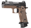 SIG SAUER P211 GTO COMBAT 9MM PISTOL SEMI-AUTO SAO FULL SIZE 4.4'' BARREL MACH3D COMPENSATOR SI-LOC PRO OPTS READY SLIDE XRAY3 G10 COYOTE GRIPS 3 MAGAZINES