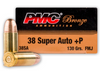 PMC BRONZE 38 SUPER +P 130 GRAIN FULL METAL JACKET 1100 FPS AMMUNITION -50 ROUND BOX