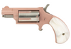 NORTH AMERICAN ARMS MINI REVOLVER 22 WMR 1.125'' BARREL ROSE GOLD PEARLITE GRIPS 5 ROUNDS