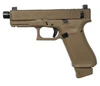 GLOCK 19X V 9MM SEMI-AUTO PISTOL 4.6'' THREADED BARREL SUPPRESSOR SIGHTS HUSH SLIDE 3 MAGAZINES FDE