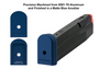 UTG PRO +0 BASE PAD - MATTE BLUE ALUMINUM