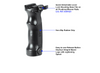 UTG COMBAT D GRIP WITH QUICK RELEASE DEPLOYABLE BI-POD
