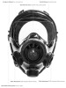 SAFETY PROTECTION EQUIPMENT SGE 400/3BB GAS MASK - SIZE MEDIUM/LARGE