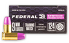 FEDERAL AMERICAN EAGLE TRAINING MATCH 9MM LUGER 124 GRAIN TOTAL SYNTECH JACKET FLAT NOSE (TSJFN) 50 ROUND BOX