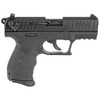 WALTHER P22-CA DOUBLE ACTION/SINGLE-ACTION SEMI-AUTOMATIC PISTOL COMPACT 22LR, 3.4" BARREL 10 ROUND 1 MAGAZINE