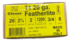CLEVER 20 GAUGE SHOTGUN T1 FEATHERLITE 2.75 INCH 3/4 OUNCE #8 SHOTSHELL 250 ROUND CASE