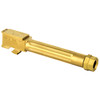 AGENCY ARMS MID LINE BARREL 9MM THREADED AND FLUTED FITS GLOCK 19 GEN 5 - TITANIUM NITRIDE
