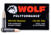 WOLF 300 AAC BLACKOUT 145 GRAIN FMJ (STEEL CASE) - 500 ROUNDS