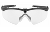 OAKLEY STANDARD ISSUE BALLISTIC M-FRAME 3.0 GLASSES - BLACK FRAME WITH CLEAR LENSES