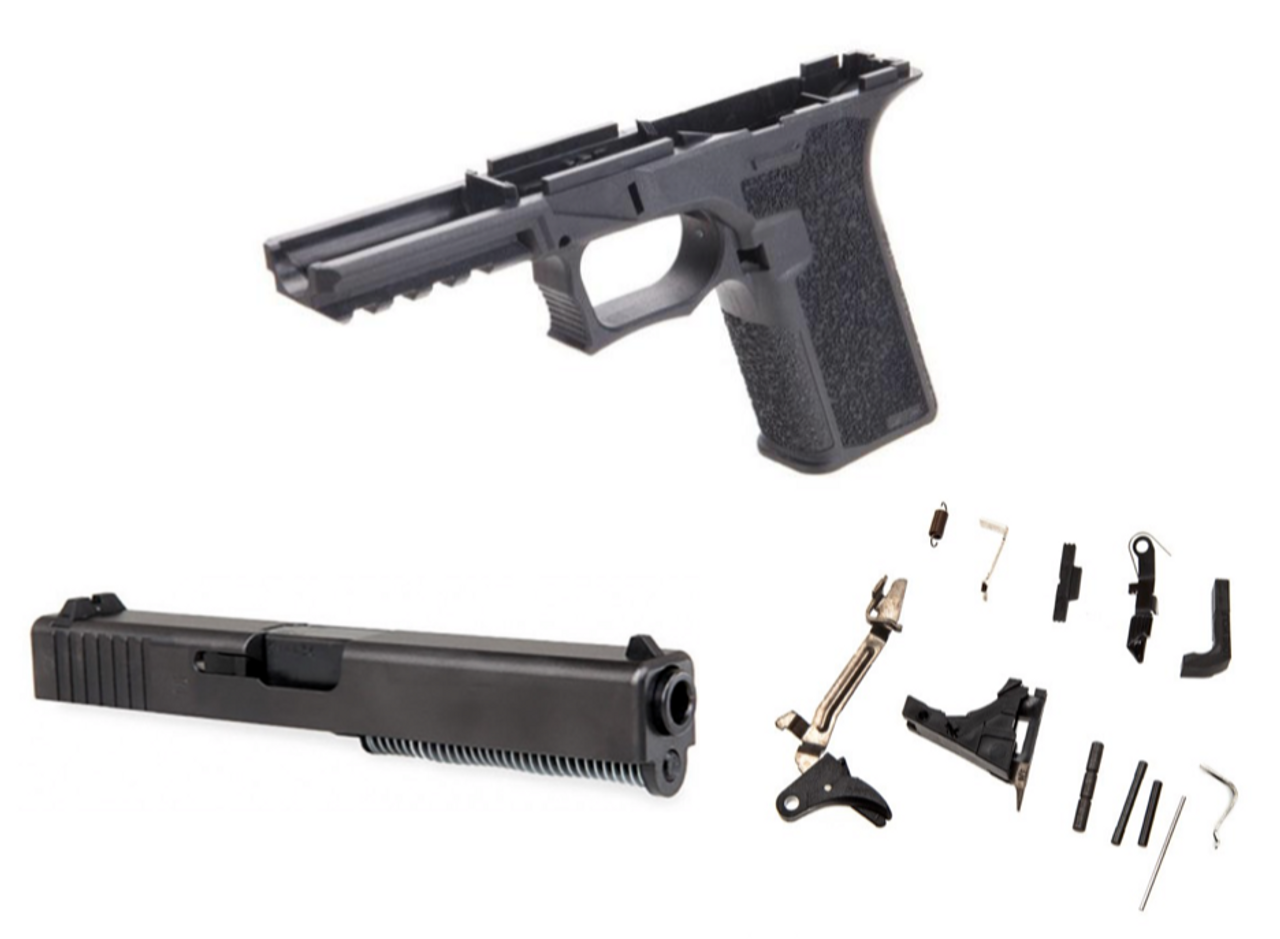 80 Glock 22 Polymer80 Lone Wolf Complete Pistol Build Kit Black 1