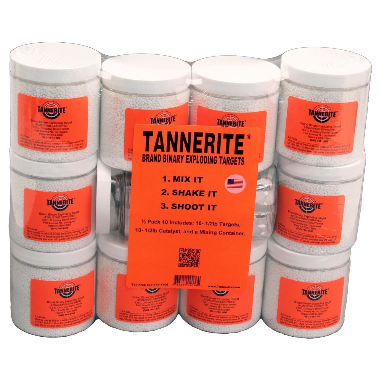 TANNERITE 10 PACK - CASE OF 1/2 LB TARGETS - LIMITLESS AMERICA