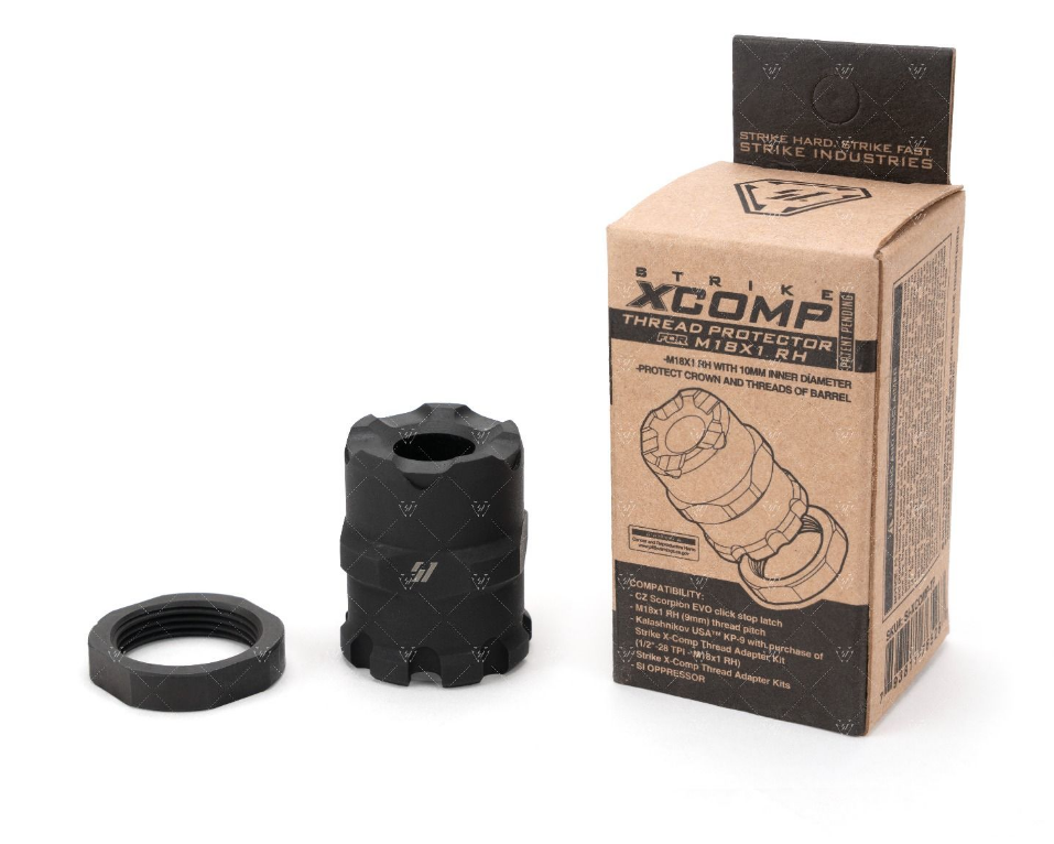 STRIKE INDUSTRIES X-COMP THREAD PROTECTOR FOR M18x1 RH - LIMITLESS AMERICA