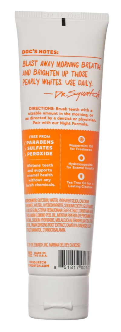 DR SQUATCH CITRUS MINT - MORNING TOOTHPASTE - LIMITLESS AMERICA