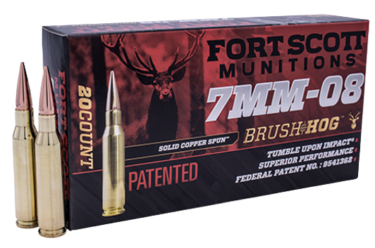 FORT SCOTT MUNITIONS 7MM-08 TUI - 120 GRAIN RIFLE AMMUNITION - 20 ROUND BOX