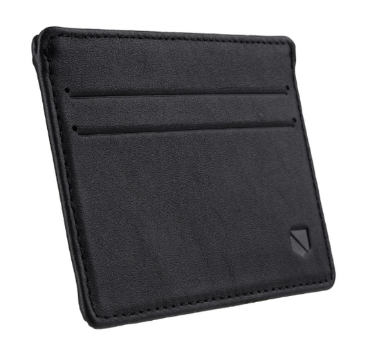 SILENT POCKET SIMPLE CARD WALLET - BLACK