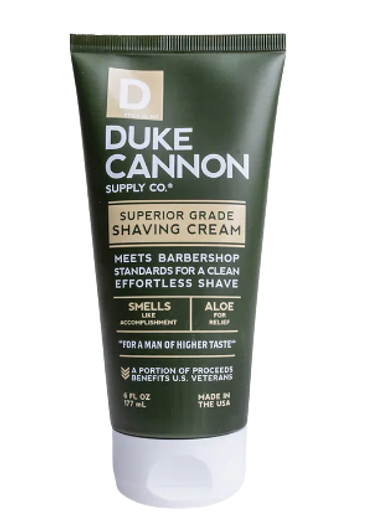 DUKE CANNON SUPERIOR GRADE SHAVING CREAM - 6 OUNCES